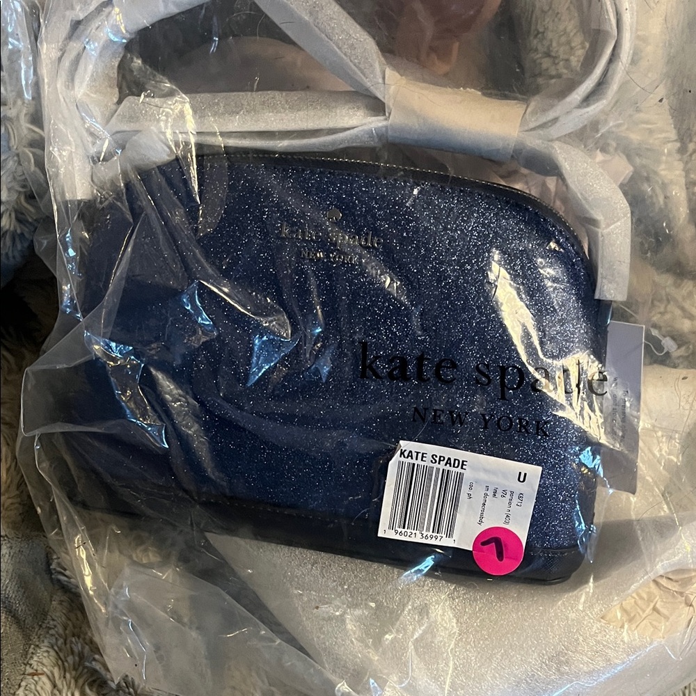 Kate Spade Glittery Navy small dome Crossbody Bag